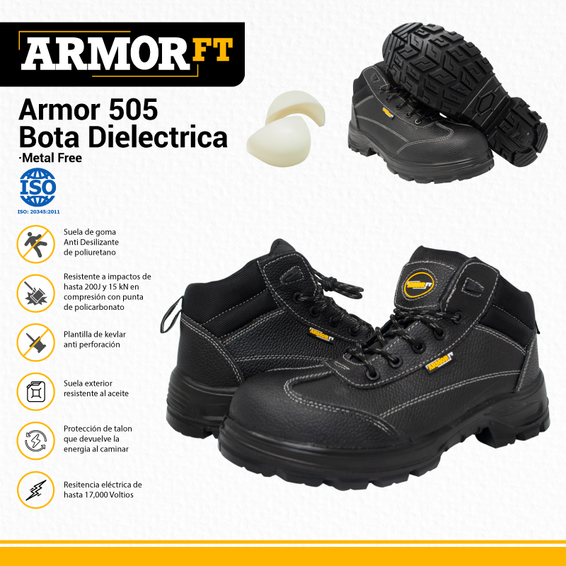 Premedicación mañana Descongelar, descongelar, descongelar heladas DESPROGUA - Botas ARMOR FT 505 Dieléctrica