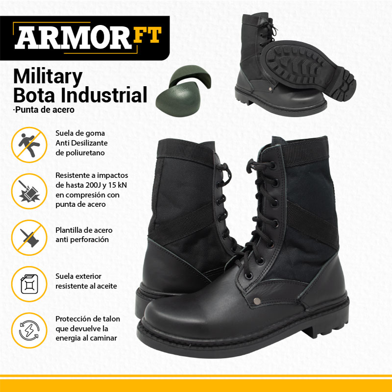 - Botas estilo Militar