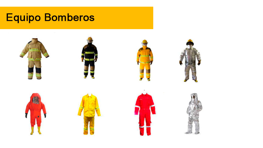 Equipo bomberos incendio